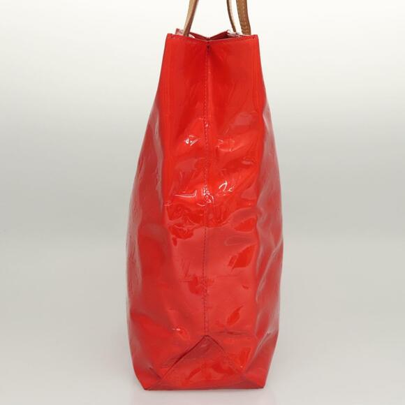LOUIS VUITTON Monogram Vernis Reade MM Hand Bag Red Rouge M91086 - Picture 4 of 12